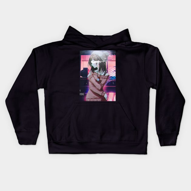 Sad girl Kids Hoodie by Jackson Lester